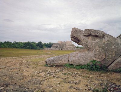 Temple of the Warriors and Serpent Column by Mayan